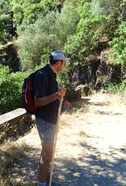 Romerillo en la entrada del camino de los Baos de Popea