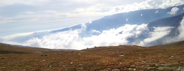 Panormica de las vistas de nuestra ruta de alta montaa