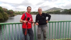 Los dos amigos, Mengbrix y Sendrix en el pantano de las Jaras