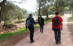 Los tres guerreros cordubenses marchando camino de las Jaras