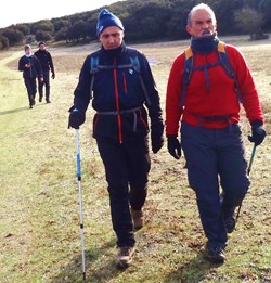 Andando con el Maestro y Sendix al frente