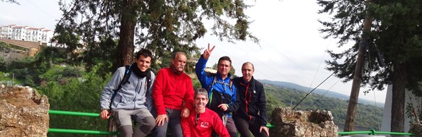 Panormica al final todos juntos con el Guadalora y el Bembzar detrs