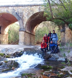 Todos en el gran puente del Guadalora