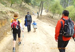 Subiendo por la pista de nuevo