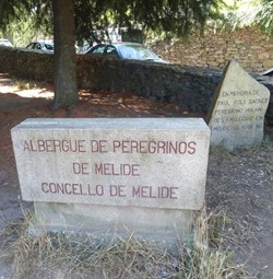 La inscripcin del albergue de Melide