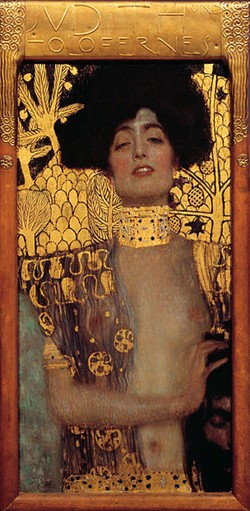 Judit y Holofernes de Gustav Klint (Belvedere de Viena)