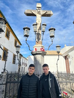 El Cristo de los Faroles en la Plaza de Capuchinos