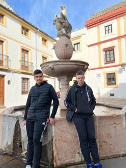 Fuente del Potro en la Plaza que lleva su nombre