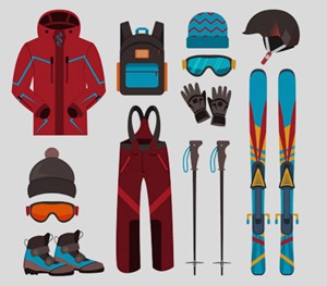 Material del esquiador