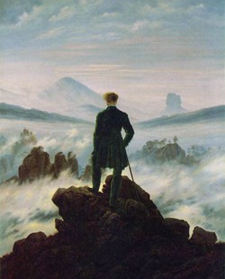 Caminante ante un mar de Niebla. Friedrich