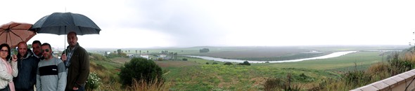 Panormica de Cdiz bajo la lluvia
