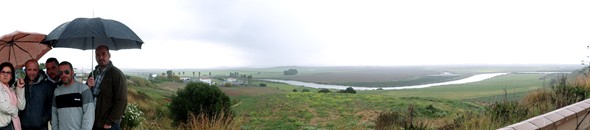 Panormica de Cdiz bajo la lluvia