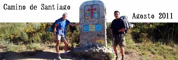 Los dos entrando a Galicia