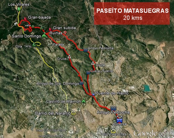 MAPA DE LA RUTA PASEITO MATASUEGRAS