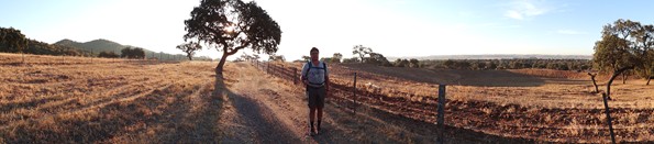 Panormica del tito en la vereda de Linares al amanecer