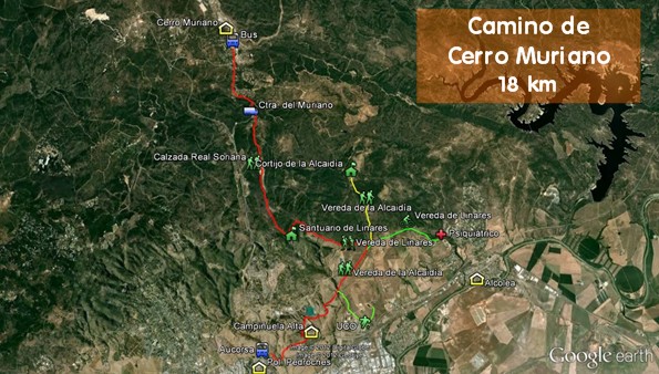 La ruta del Camino a Cerro Muriano