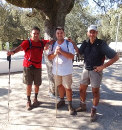 Los tres posando para la web