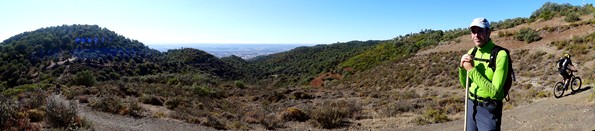 Panormica de Romerillo en las Conejeras con bici incluida