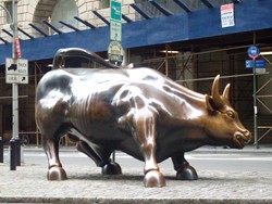 Charging Bull o Toro de carga en Wall Street