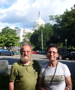 Recien llegados, esquina del Capitolio