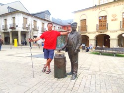 La estatua de un aguador con el tito