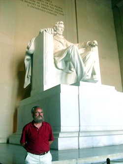 Junto al Presidente Abraham Lincoln