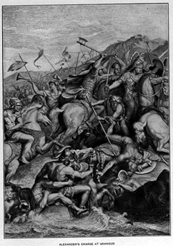 La batalla del ro Grnico de Le Brun